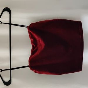 Velvet Cropped Tank Top